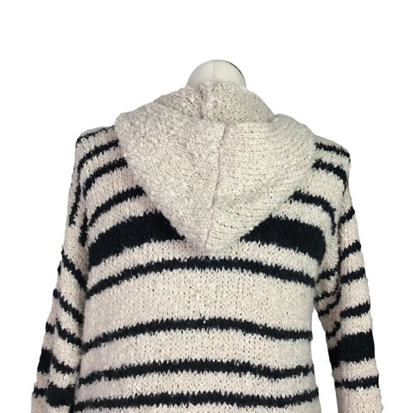 XL Knox Rose Black and Cream Striped Sweater - Picture 4 of 6
